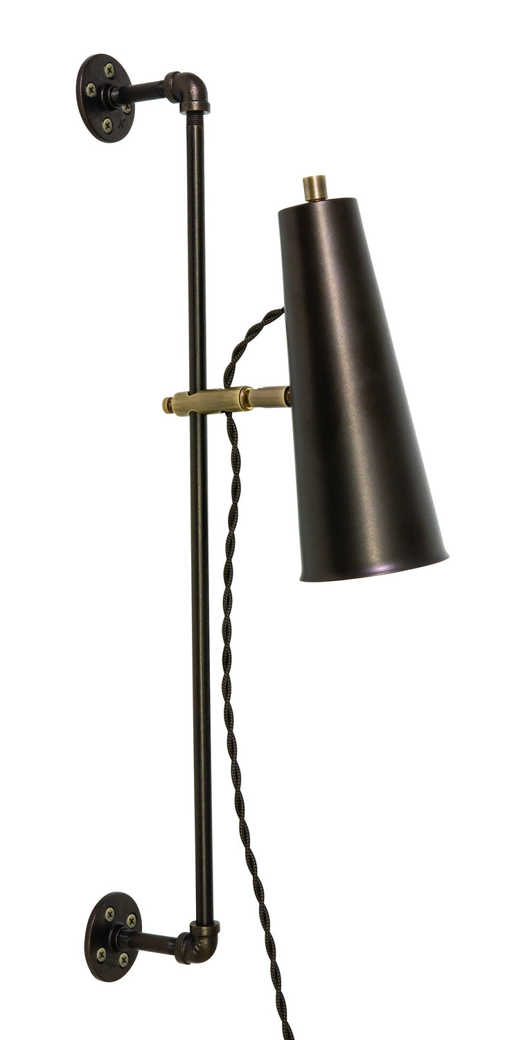 House of Troy - NOR375-CHBAB - LED Wall Sconce - Norton - Chestnut Bronze With Antique Brass Accents