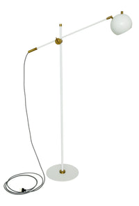 House of Troy - OR700-WTWB - LED Floor Lamp - Orwell - White With Weathered Brass Accents