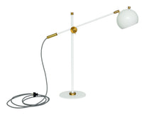 House of Troy - OR750-WTWB - LED Table Lamp - Orwell - White With Weathered Brass Accents