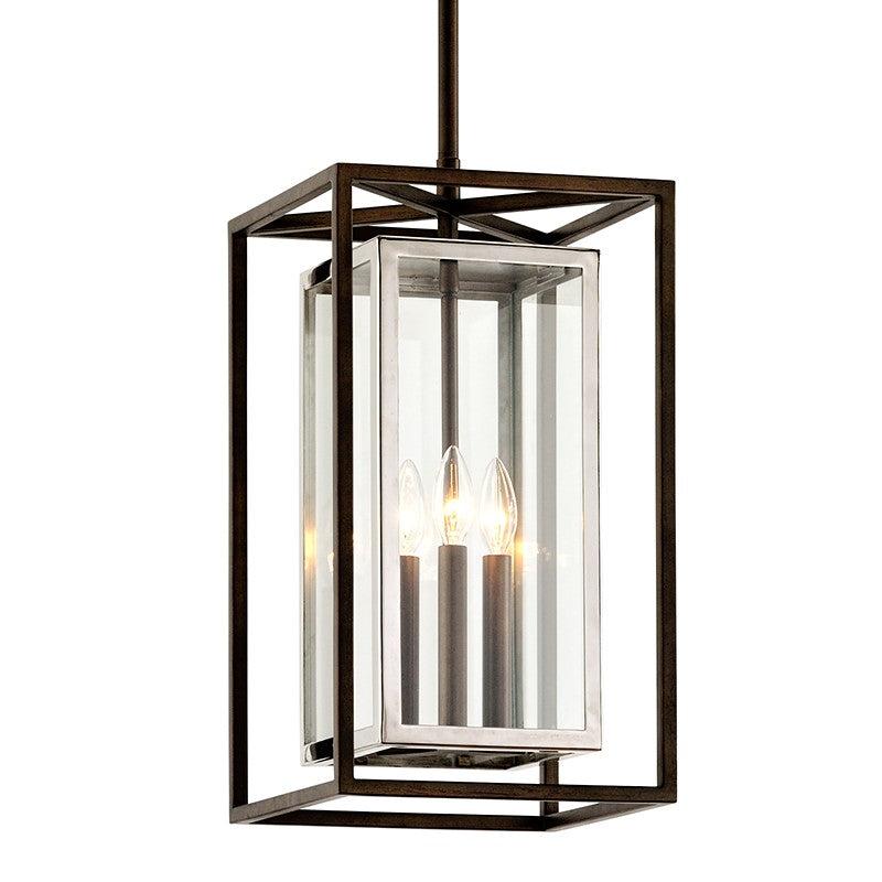 Troy Lighting - F6517-BRZ/SS - Three Light Hanger - Morgan - Bronze/Stainless Steel