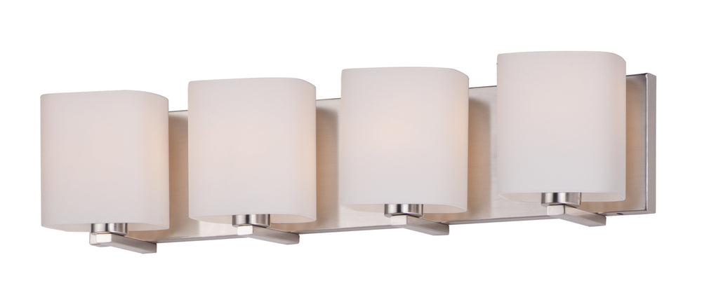 Maxim - 11254SWSN - Four Light Bath Vanity - Wrap - Satin Nickel