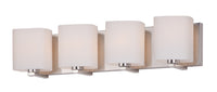Maxim - 11254SWSN - Four Light Bath Vanity - Wrap - Satin Nickel