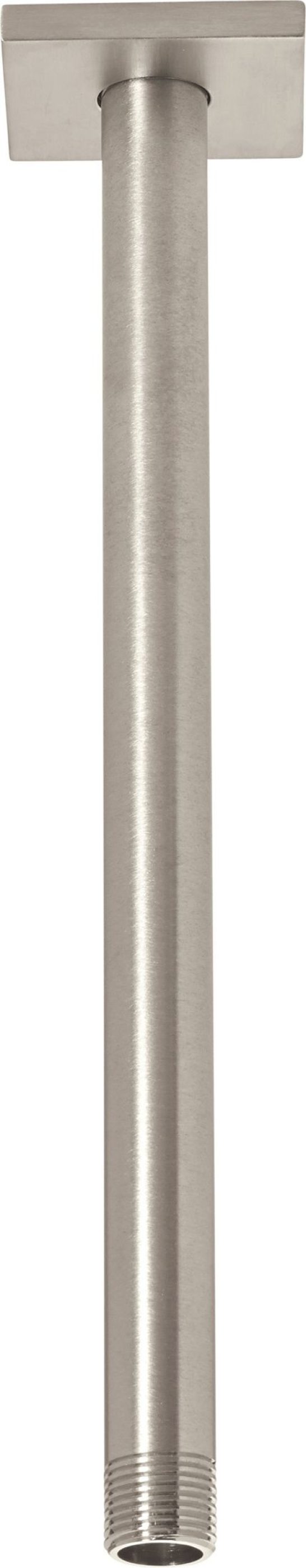 California Faucets - 9116-77-12-SN - 12" Ceiling Shower Arm - Square Base - Satin Nickel 