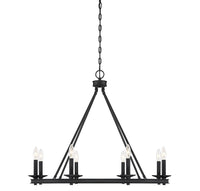 Savoy House - 1-308-8-89 - Eight Light Chandelier - Middleton - Matte Black