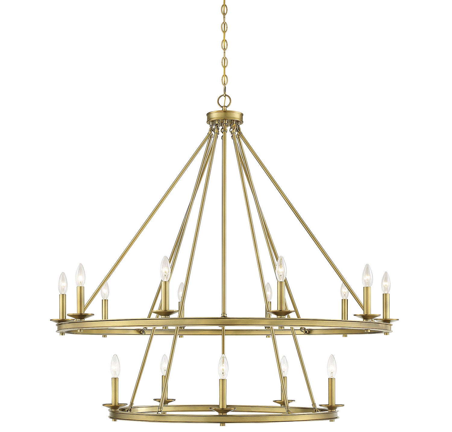 Savoy House - 1-312-15-322 - 15 Light Chandelier - Middleton - Warm Brass