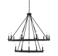 Savoy House - 1-312-15-89 - 15 Light Chandelier - Middleton - Matte Black