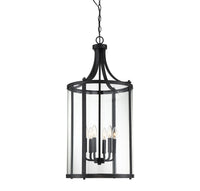 Savoy House - 7-1041-6-BK - Six Light Foyer Lantern - Penrose - Black