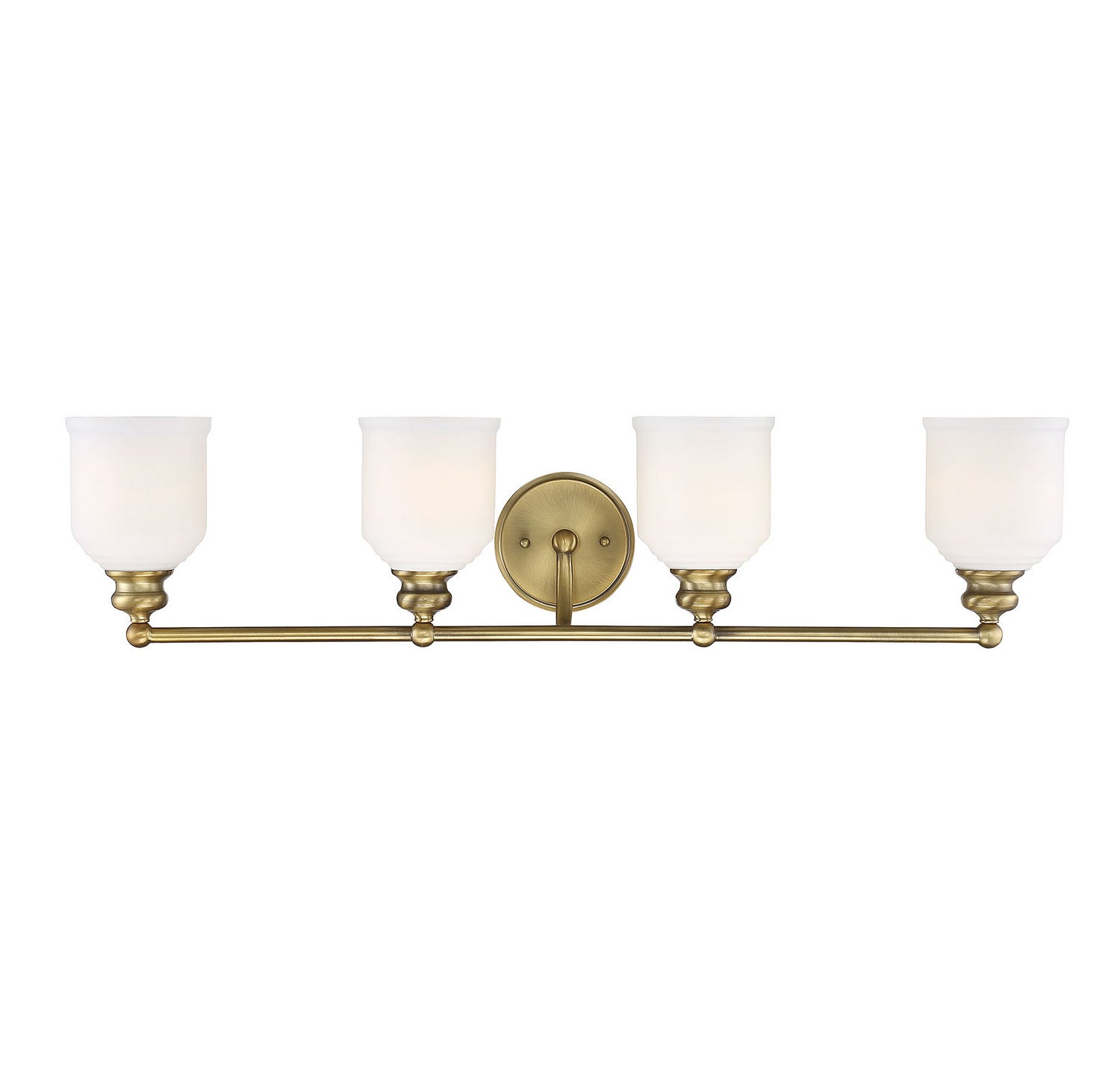 Savoy House - 8-6836-4-322 - Four Light Bath Bar - Melrose - Warm Brass