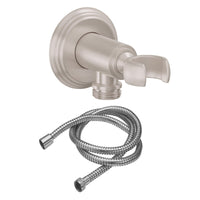 California Faucets - 9126-60-SN - Wall Mounted Handshower Kit - Line Base - Satin Nickel  - Del Mar