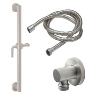 California Faucets - 9127-GB24-74-SN - 24" Grab Bar Handshower Kit - Lever Handle with Round Base - Satin Nickel  - Tamalpais