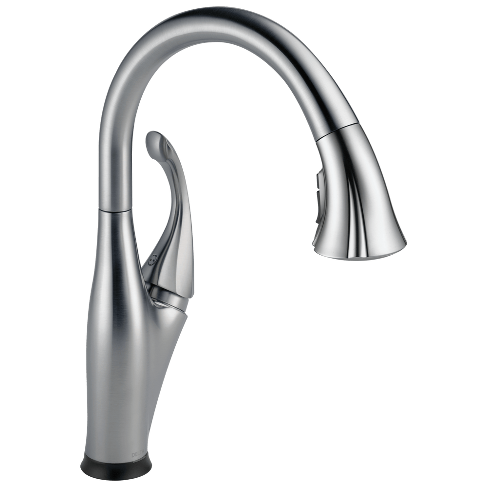 Delta Addison™: Single Handle Pull-Down Kitchen Faucet with Touch<sub>2</sub>O® and ShieldSpray® Technologies - Maison&Co.