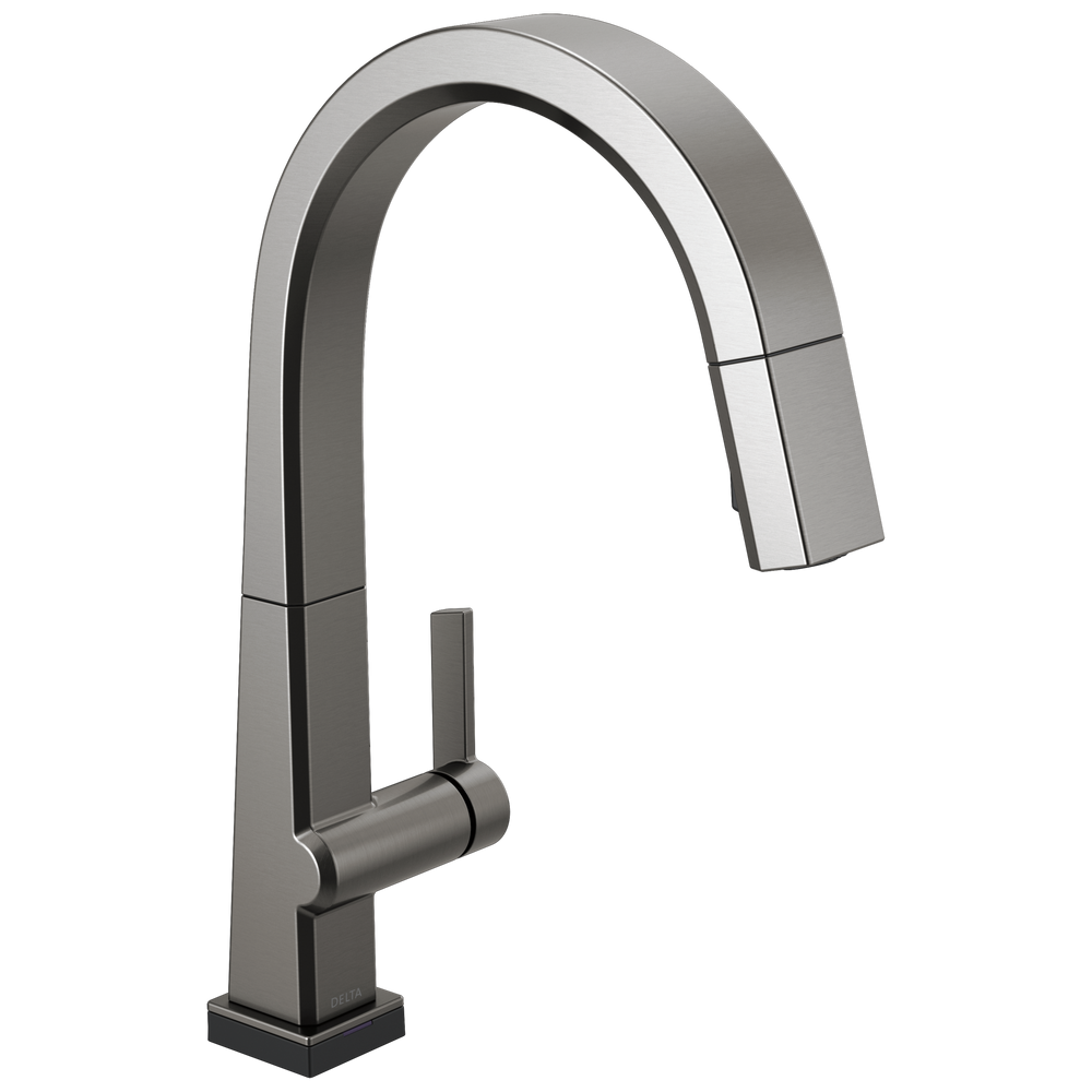 Delta Pivotal™: Single Handle Pull Down Kitchen Faucet with Touch<sub>2</sub>O® Technology - Maison&Co.