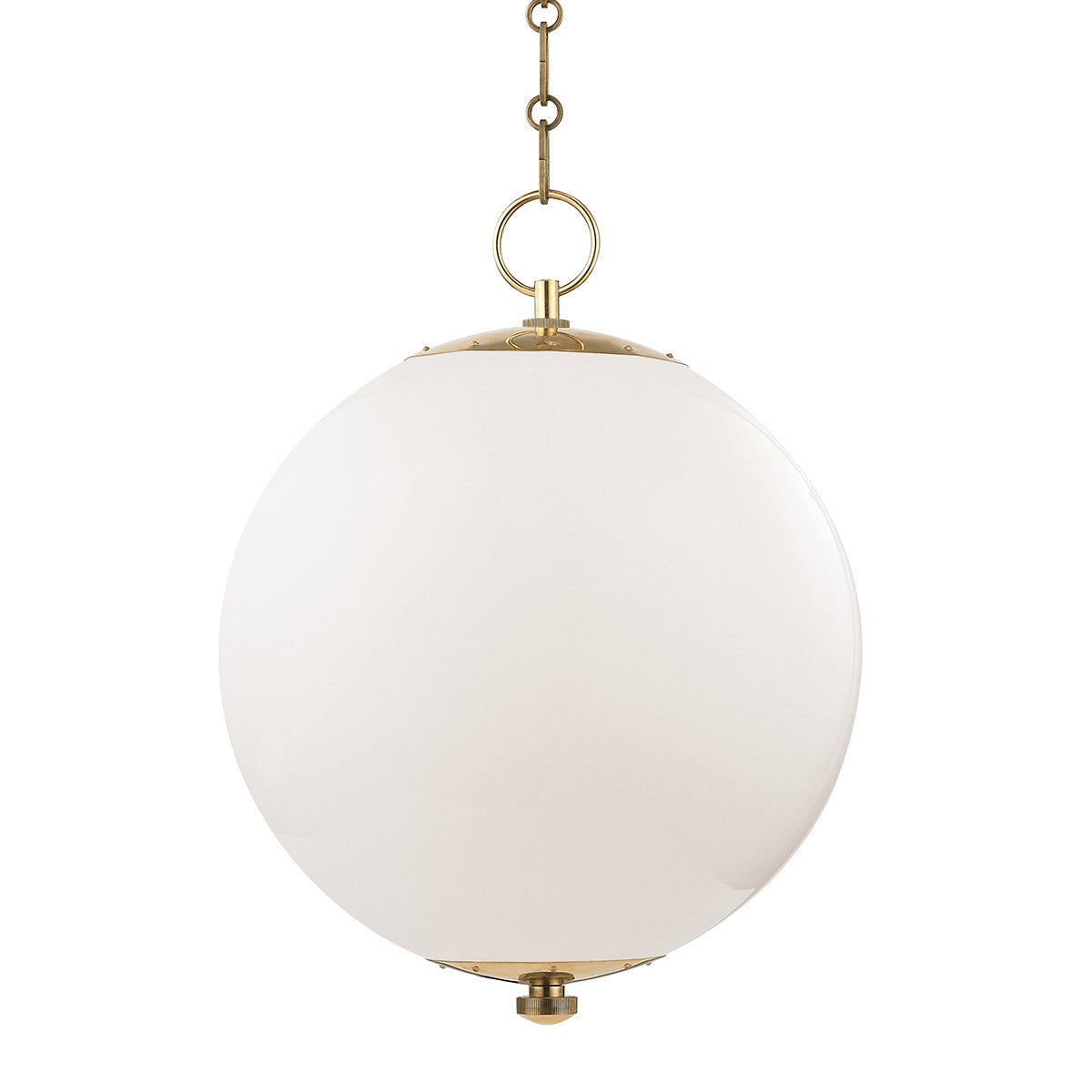 Hudson Valley - MDS701-AGB - One Light Pendant - Sphere No.1 - Aged Brass