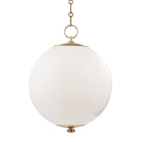 Hudson Valley - MDS701-AGB - One Light Pendant - Sphere No.1 - Aged Brass