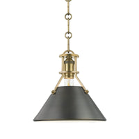 Hudson Valley - MDS951-ADB - One Light Pendant - Metal No.2 - Aged/Antique Distressed Bronze