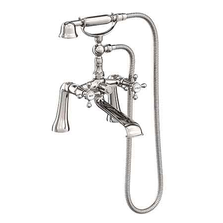 Exposed Tub & Hand Shower Set - Deck Mount in Multiple Finishes