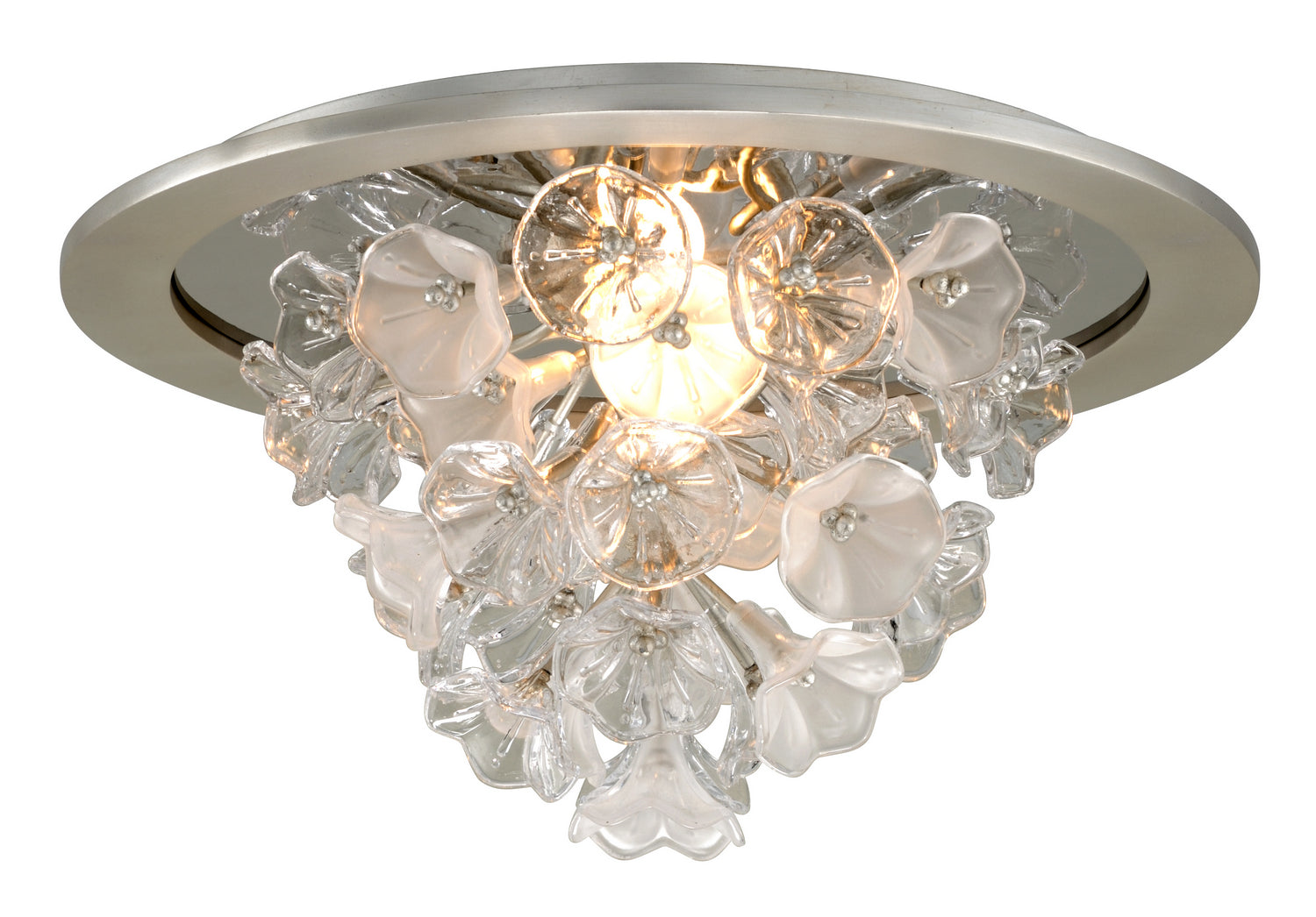 Corbett Lighting - 269-31 - Three Light Flush Mount - Jasmine - Silver Leaf