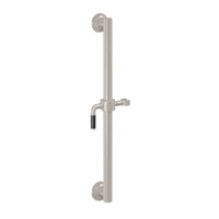 California Faucets - 9424S-30F-SN - 24" Grab Bar with Slide - Satin Nickel  - Descanso