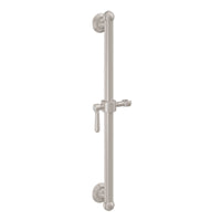 California Faucets - 9424S-33-SN - 24" Grab Bar with Slide - Satin Nickel  - Montecito