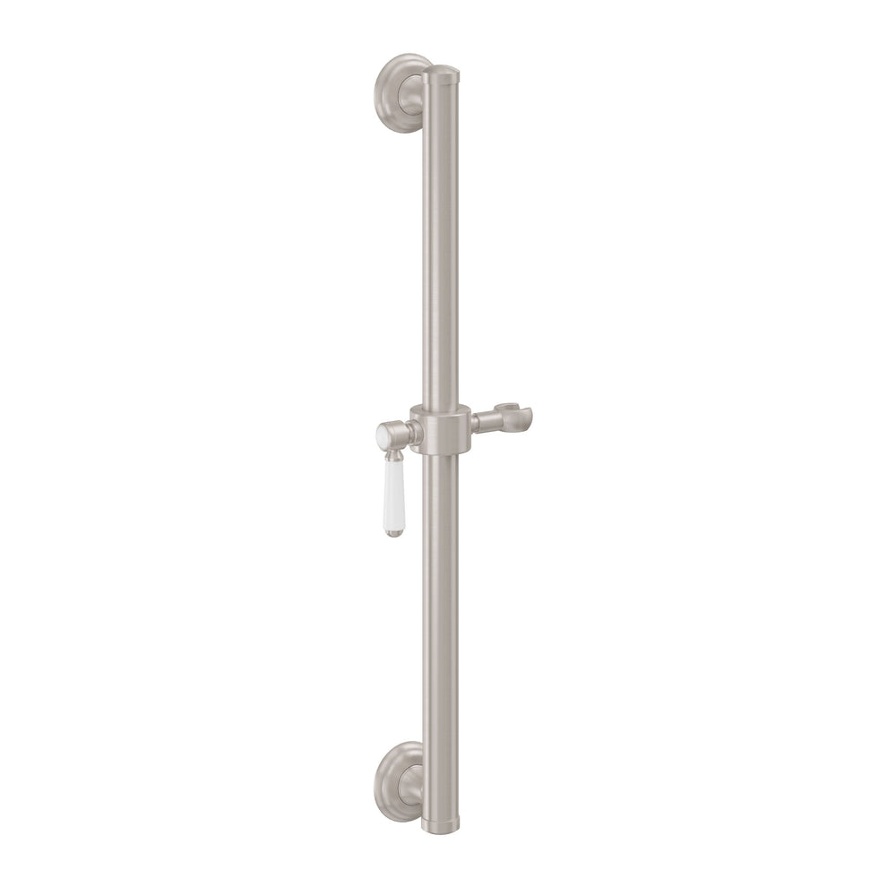 California Faucets - 9424S-35-SN - 24" Grab Bar with Slide - Satin Nickel  - Cardiff