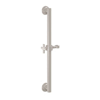 California Faucets - 9424S-45X-SN - 24" Grab Bar with Slide - Satin Nickel  - Rincon Bay