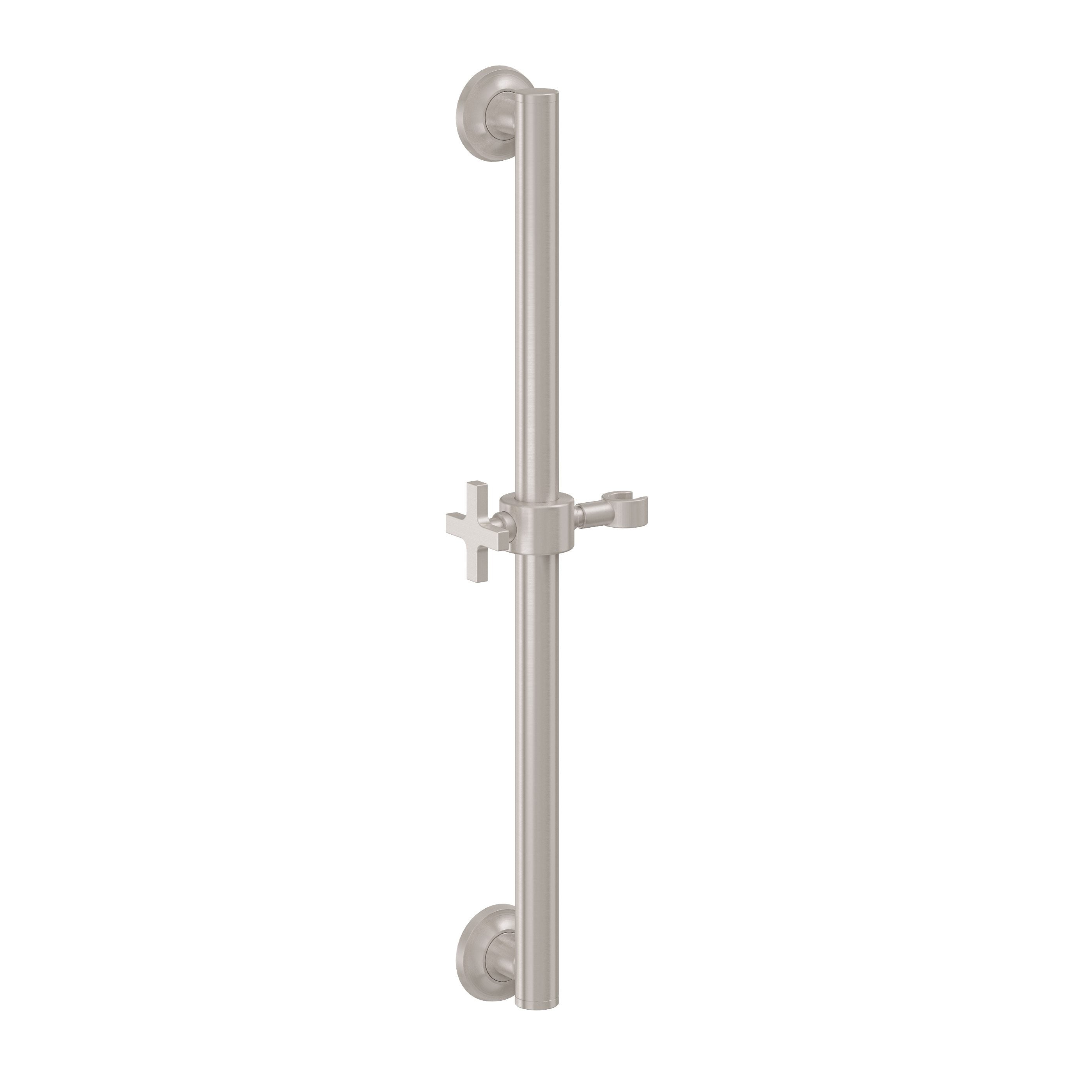 California Faucets - 9424S-45X-SN - 24" Grab Bar with Slide - Satin Nickel  - Rincon Bay