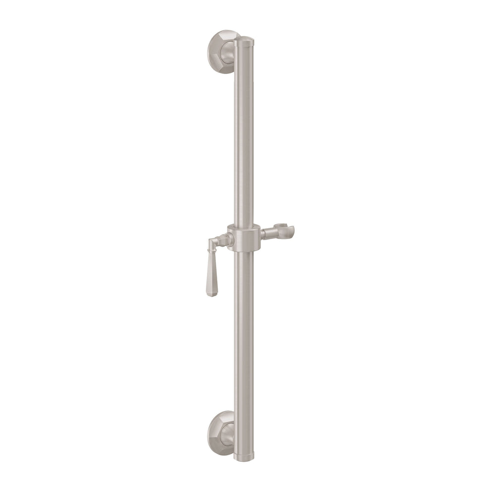 California Faucets - 9424S-46-SN - 24" Grab Bar with Slide - Satin Nickel  - Monterey