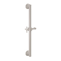 California Faucets - 9424S-48X-SN - 24" Grab Bar with Slide - Satin Nickel  - Miramar