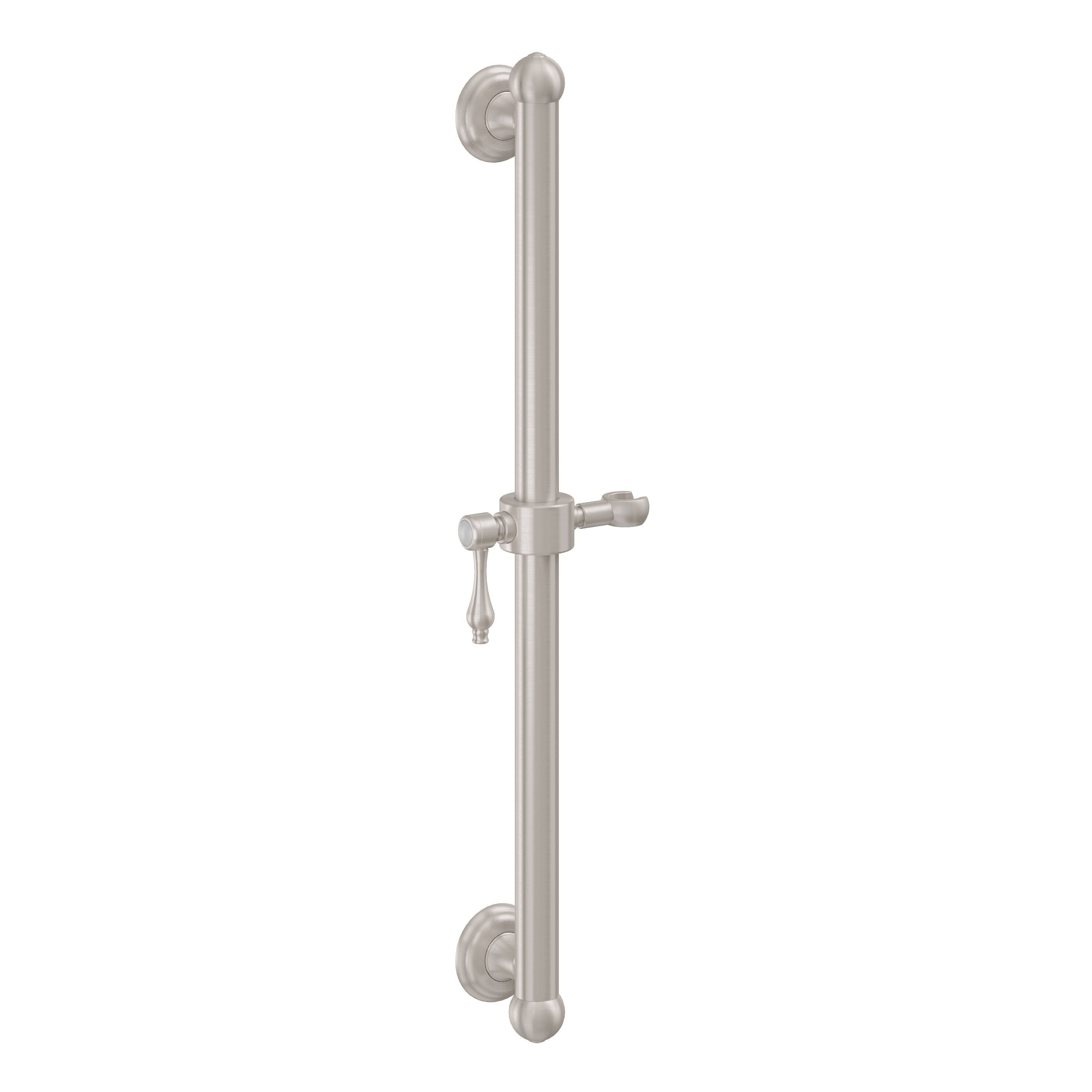 California Faucets - 9424S-61-SN - 24" Grab Bar with Slide - Satin Nickel  - Salinas