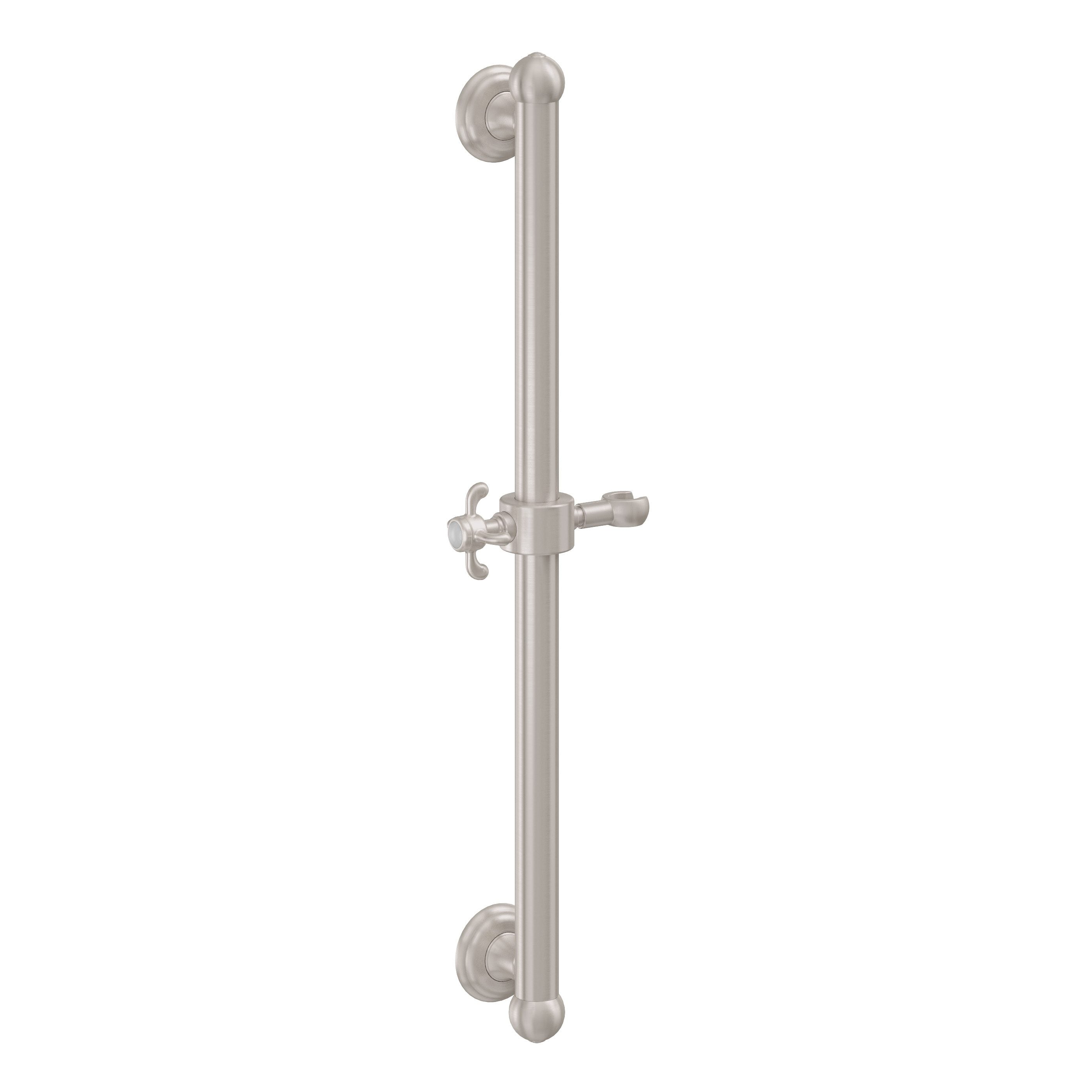 California Faucets - 9424S-61XD-SN - 24" Grab Bar with Slide - Satin Nickel  - Salinas