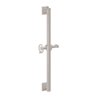 California Faucets - 9424S-85W-SN - 24" Grab Bar with Slide - Satin Nickel  - Steampunk Bay