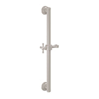 California Faucets - 9424S-C1X-SN - 24" Grab Bar with Slide - Satin Nickel  - Trousdale