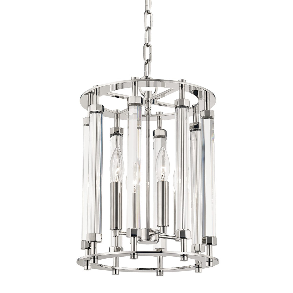 Hudson Valley - 2812-PN - Four Light Pendant - Haddon - Polished Nickel