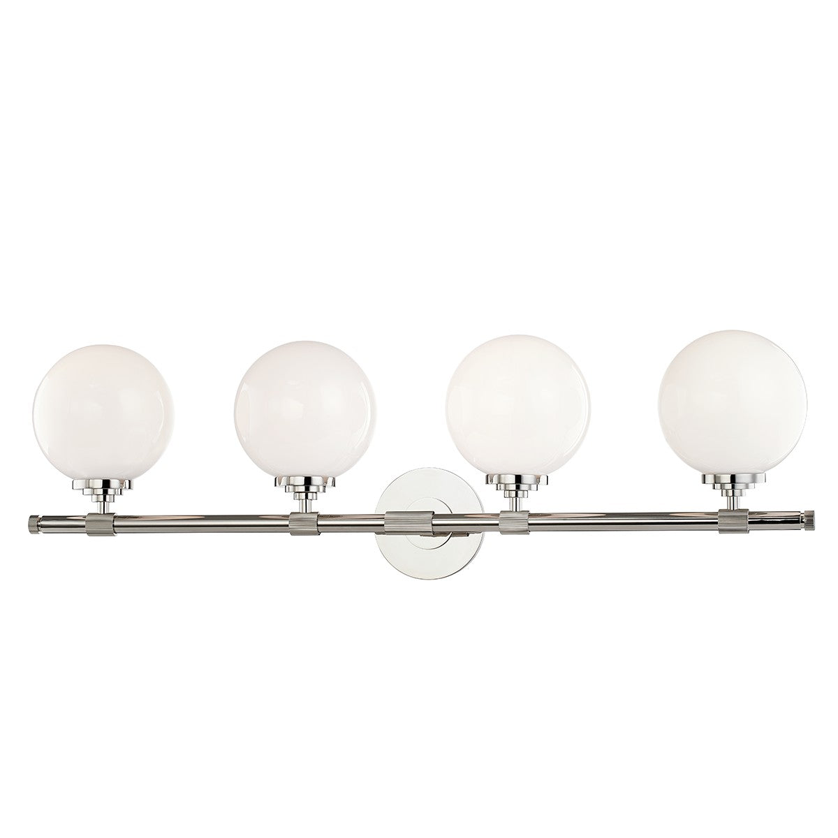 Hudson Valley - 3704-PN - Four Light Bath Bracket - Bowery - Polished Nickel