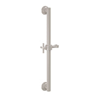 California Faucets - 9430S-30XK-SN - 30" Grab Bar with Slide - Satin Nickel  - Descanso