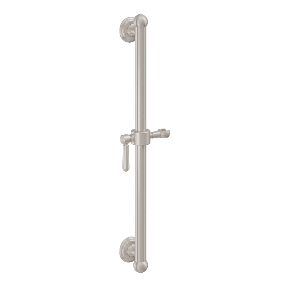 California Faucets - 9430S-33-SN - 30" Grab Bar with Slide - Satin Nickel  - Montecito