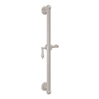 California Faucets - 9430S-55-SN - 30" Grab Bar with Slide - Satin Nickel  - Coronado