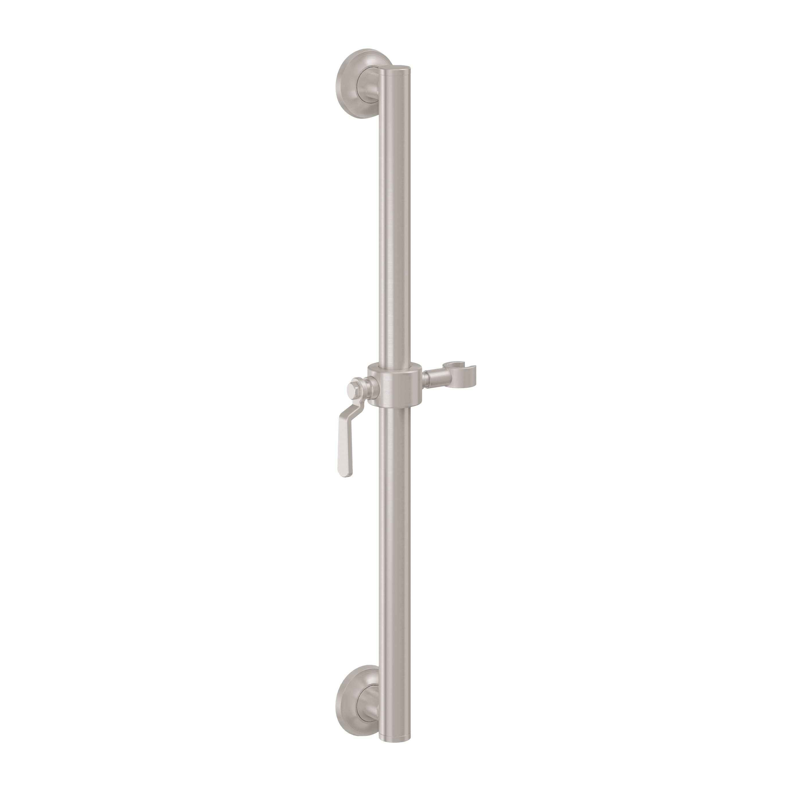 California Faucets - 9430S-80-SN - 30" Grab Bar with Slide - Satin Nickel  - Descanso Works