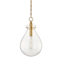 Hudson Valley - BKO102-AGB - LED Pendant - Ivy - Aged Brass