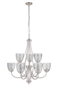 Craftmade - 49929 - Serene Nine Light Chandelier in Mulltiple Finishes - Serene