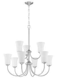 Craftmade - 50429 - Gwyneth Nine Light Chandelier in Mulltiple Finishes - Gwyneth