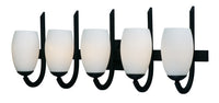 Maxim - 21645SWTXB - Five Light Bath Vanity - Taylor - Textured Black