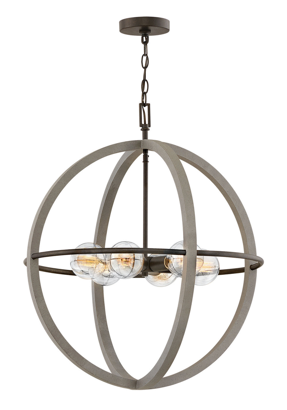 Hinkley - 3426DC - LED Chandelier - Bodie - Dark Cement