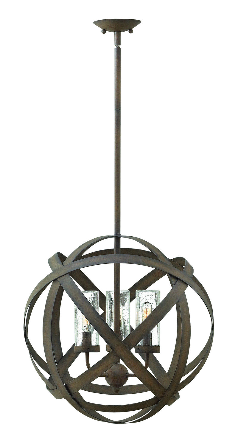 Hinkley - 29703VI-LL - LED Outdoor Chandelier - Carson - Vintage Iron