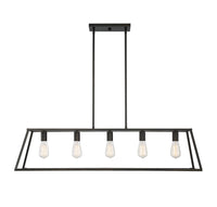 Savoy House - 1-327-5-44 - Five Light Linear Chandelier - Denton - Classic Bronze