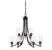 Savoy House - 1-4033-9-BK - Nine Light Chandelier - Octave - Black