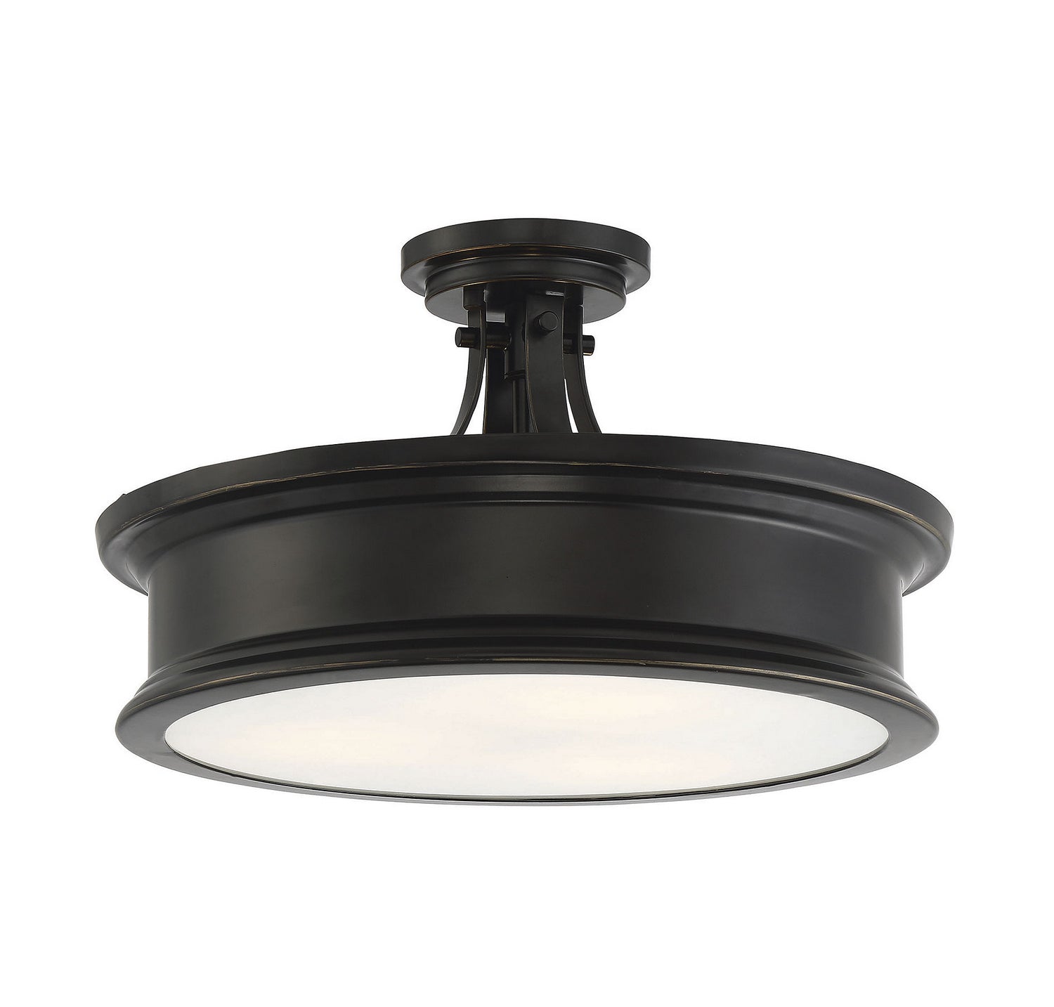 Savoy House - 6-134-3-44 - Three Light Semi-Flush Mount - Watkins - Classic Bronze