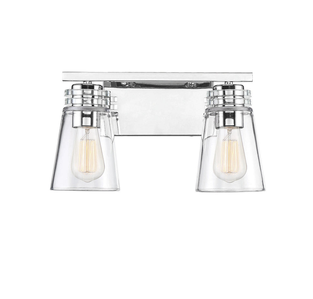 Savoy House - 8-2148-2-109 - Two Light Bath Bar - Brannon - Polished Nickel