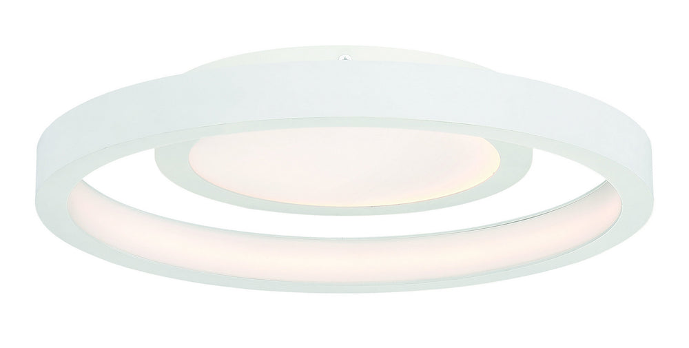 George Kovacs - P2015-044-L - LED Flush Mount - Knock Out - White