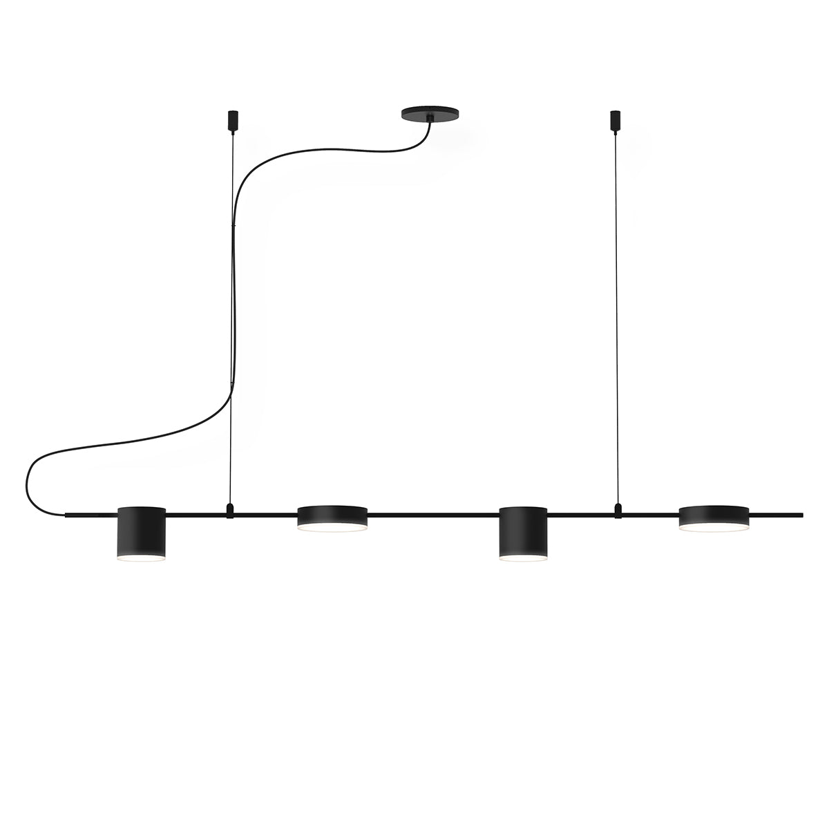 Sonneman - 2884.25 - LED Pendant - Counterpoint - Satin Black